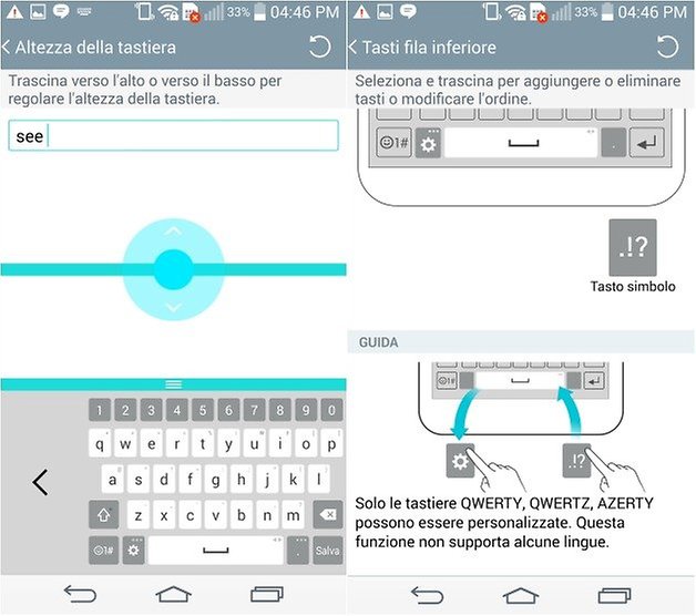 lg g3 tastiera