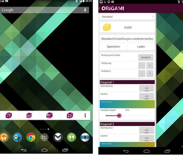 Origami live wallpaper