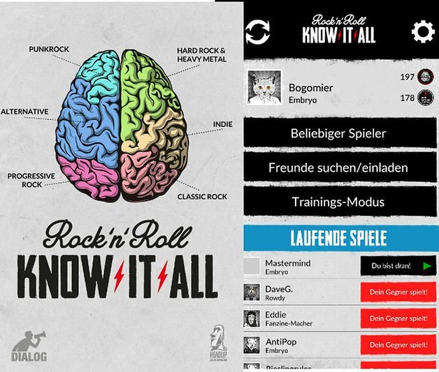 RocknRoll Knowitall interface