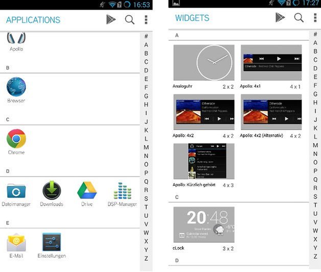 TerrainHome Sidebar Search app drawer