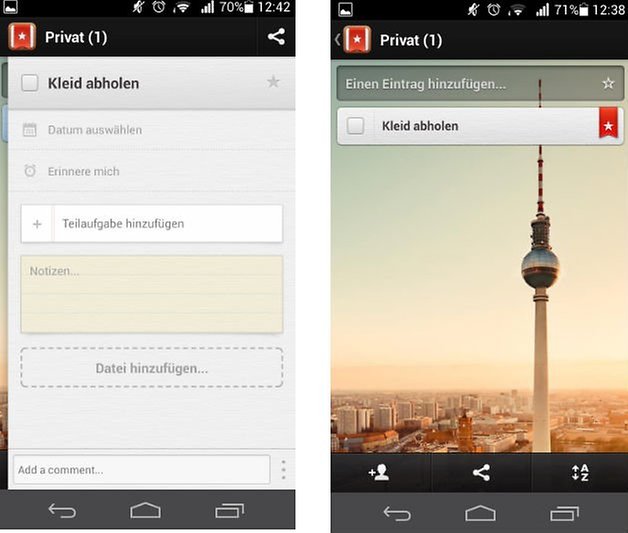 Wunderlist eintrag bearbeiten