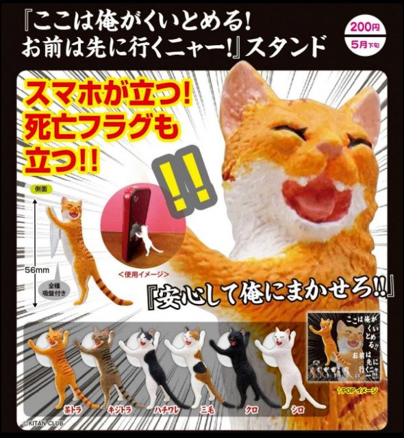 cat scratch phone stand