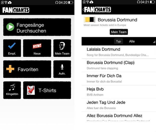 fan chants app