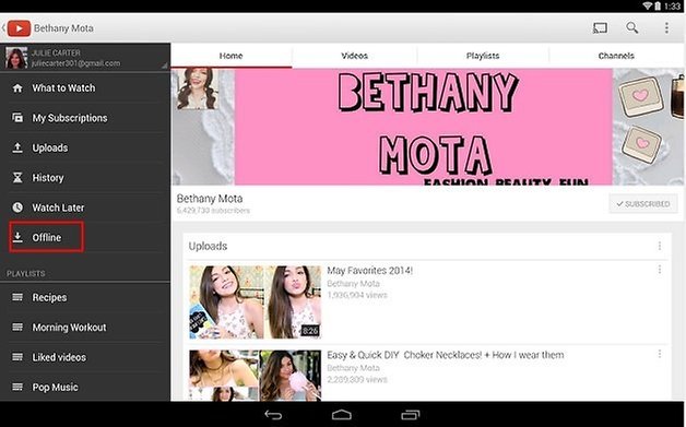 youtube offline mode download