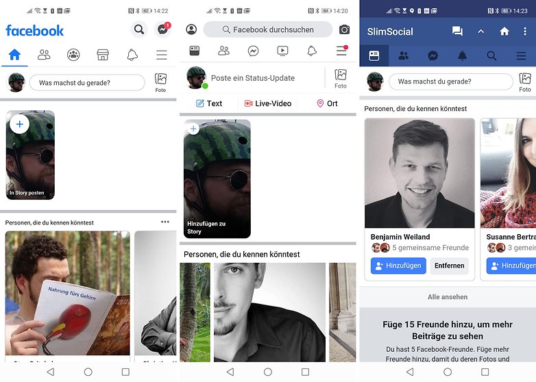 facebook lite slimsocial main screen 2020 01 29