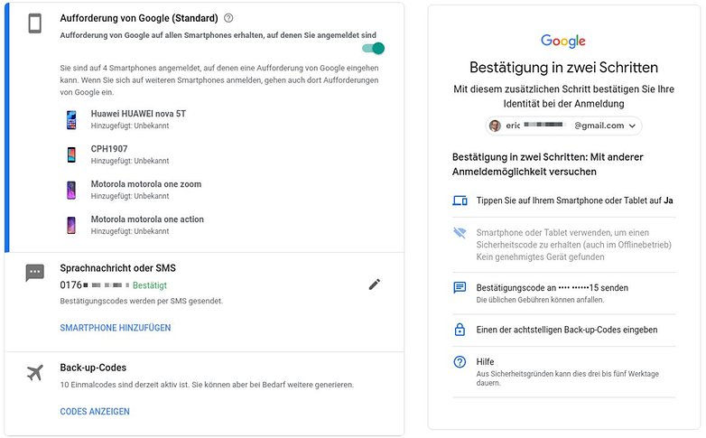 google 2fa optionen 2019 12 04