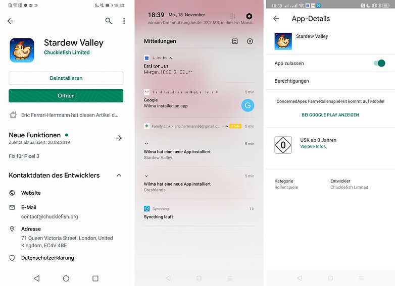 google family link library app german 2019 11 07