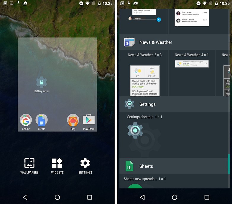 add settings widget marshmallow 1