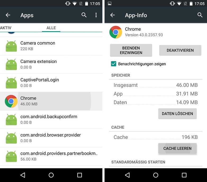 app info de