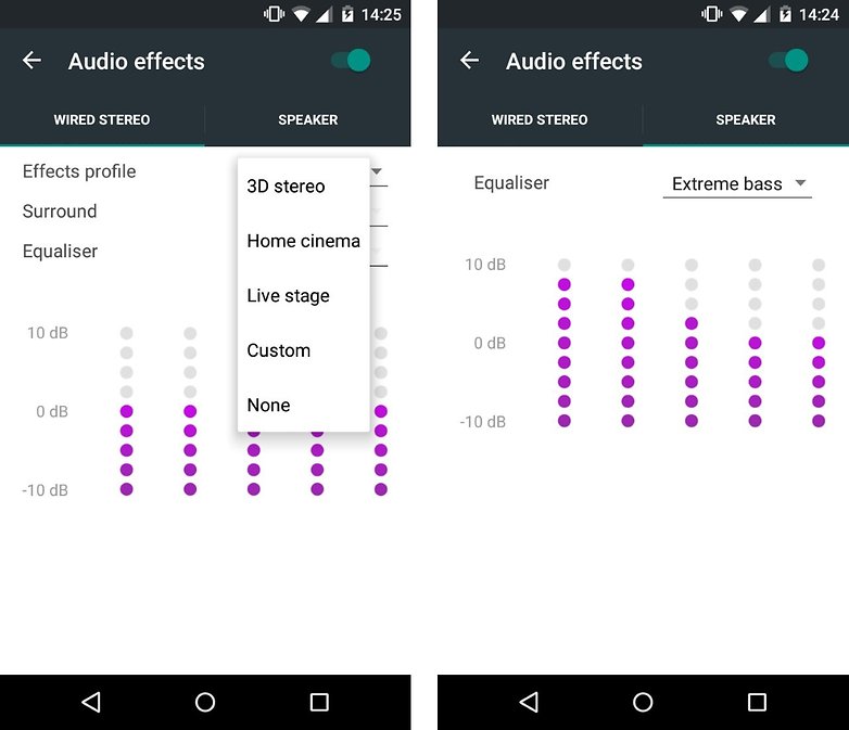 moto g 2015 audio effects