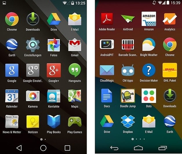 android l kitkat app drawer