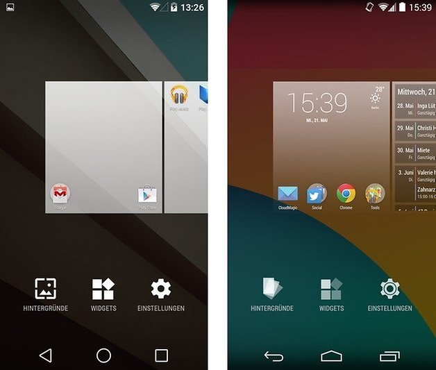 android l kitkat edit homescreen