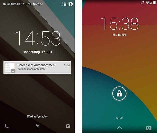 android l kitkat lockscreen