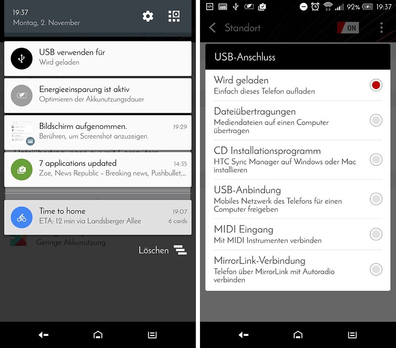 android marshmallow usb connection de