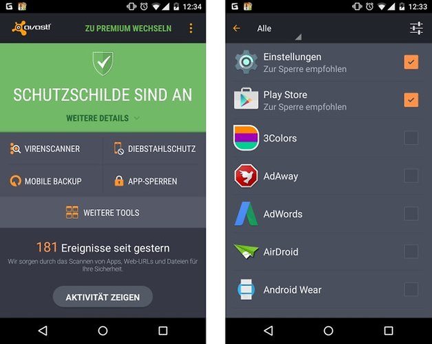 app sperre avast de