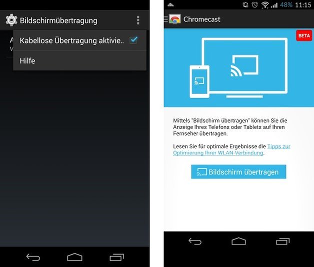 chromecast screen mirroring