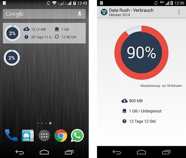 data rush widget