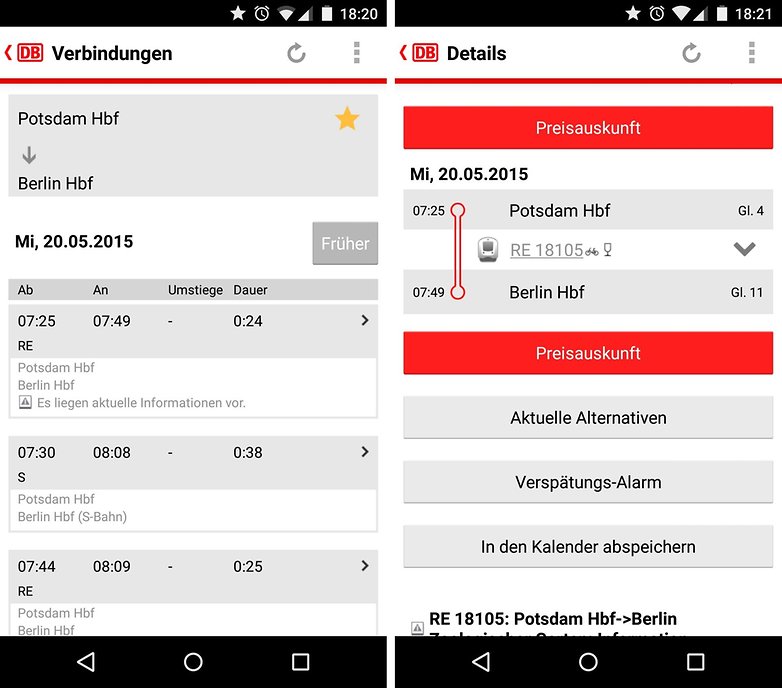 db navigator verbindung
