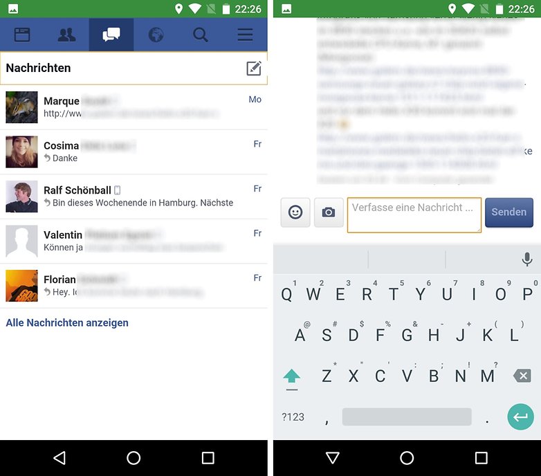 facebook web app chat de