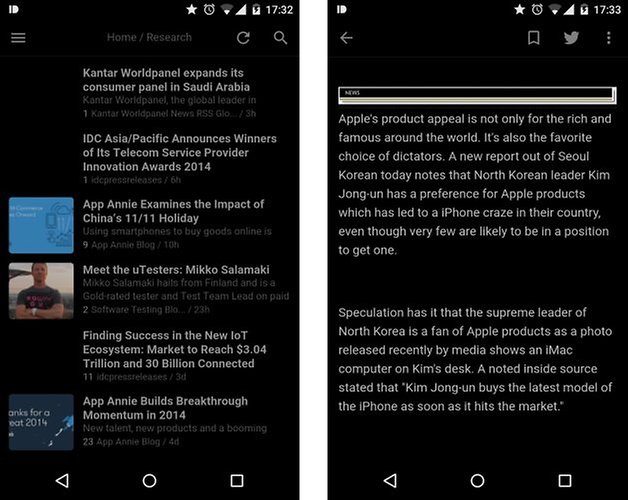 feedly rss reader de