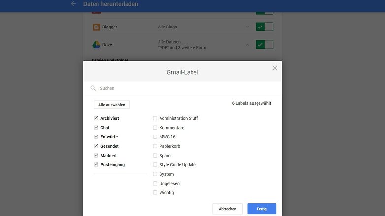 gmail data takeout de