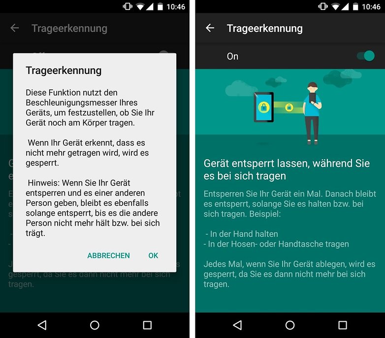 google smart lock on body de