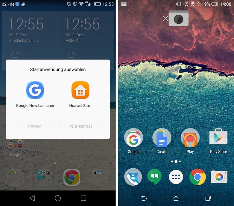 google start page set default launcher