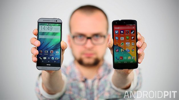 htc one m8 nexus 5 vergleich teaser