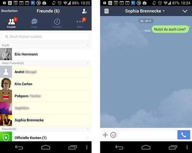 line list chat de