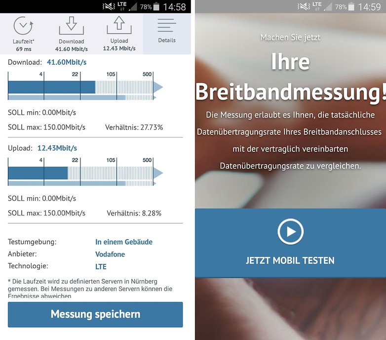 lte speedtest breitbandmessungen