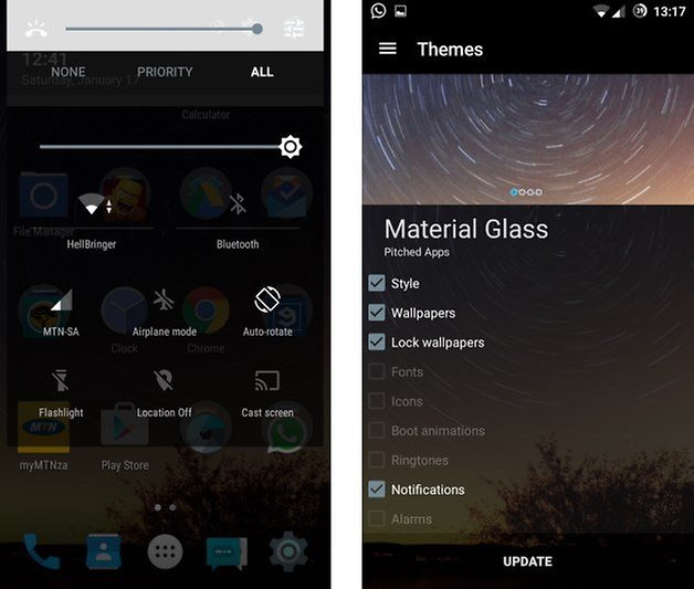 material glass theme