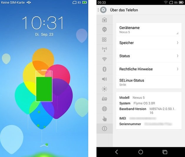 meizu flymeos lockscreen settings deu