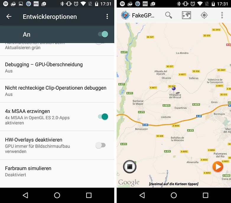 msaa fake location de