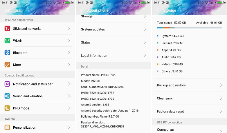 AndroidPIT Meizu Pro 6 Plus software