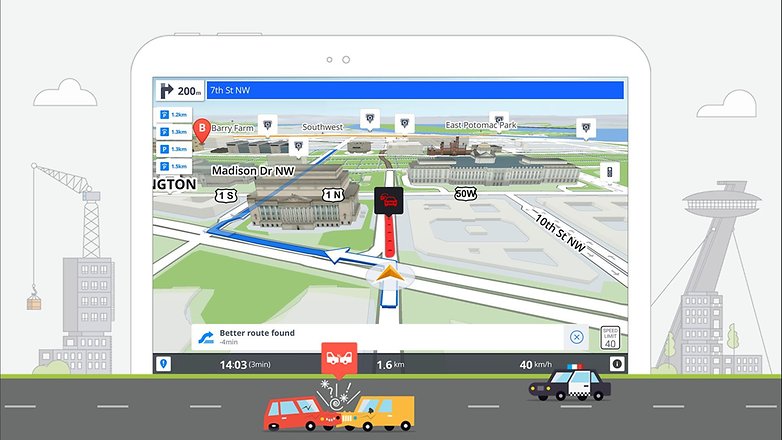 GPS Navigation Sygic traffic jam