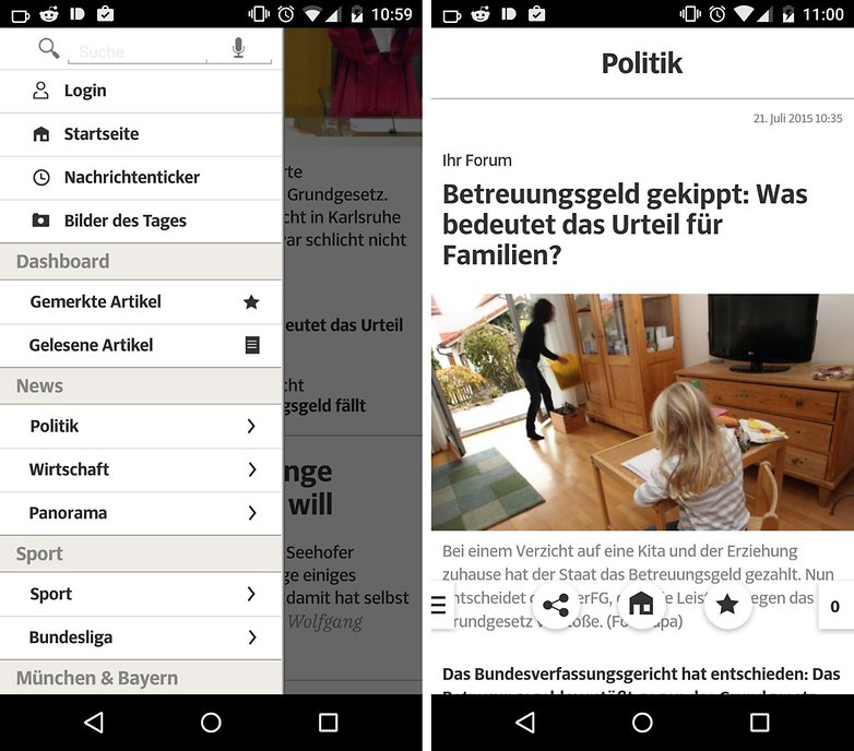 SZ APP HOME MENU DE