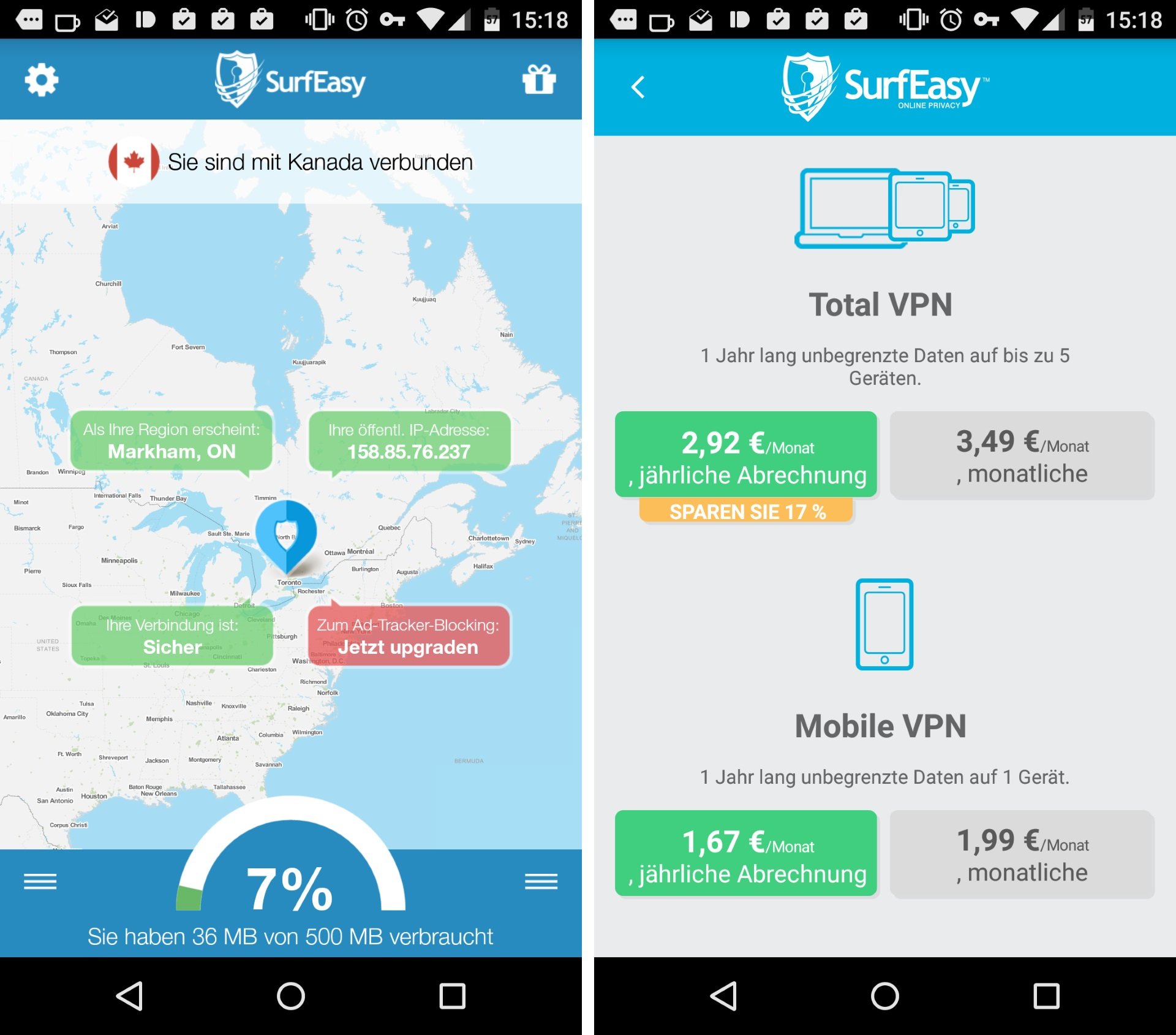 surface easy vpn android