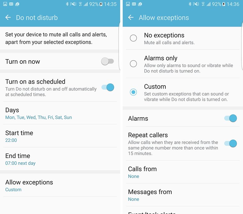 android marshmallow do not disturb