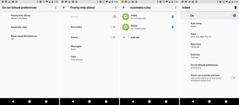 android nougat notifications schedule