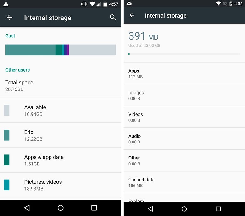 android m preview 2 storage