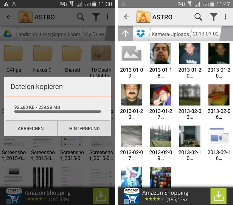 astro copy files thumbnails de