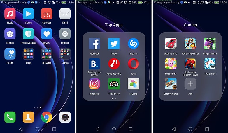 bloatware homescreen honor 8 de