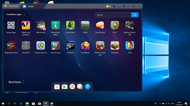 bluestacks 4 home screen