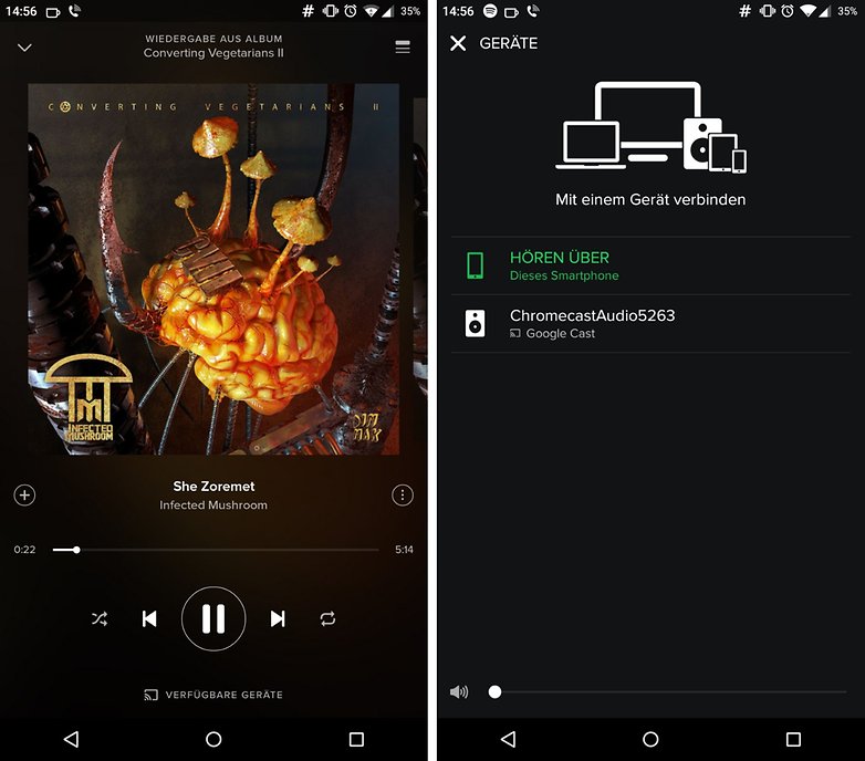 chromecast spotify de