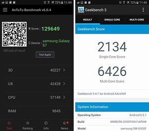 samsung galaxy s7 geekbench 4