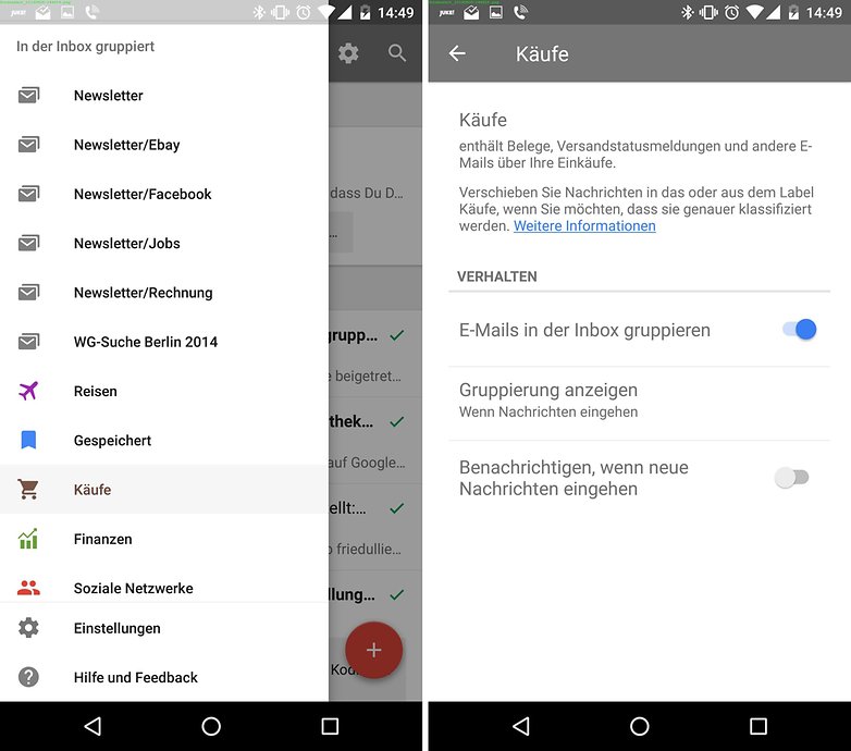 gmail inbox bundles de