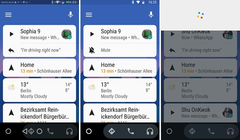 google android auto messages