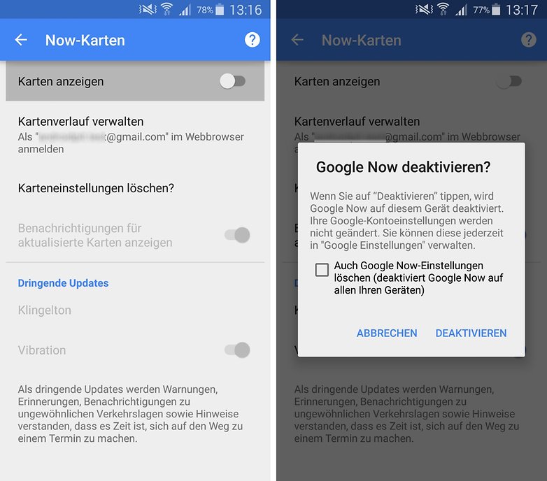 google now deaktivieren 1