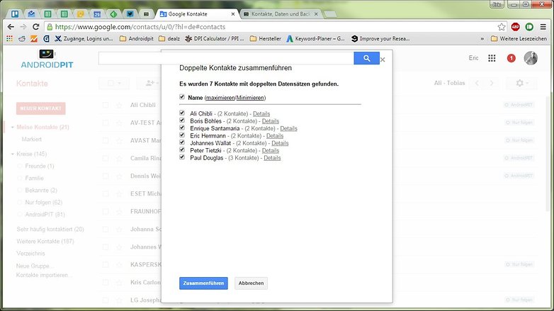 google contacts old website