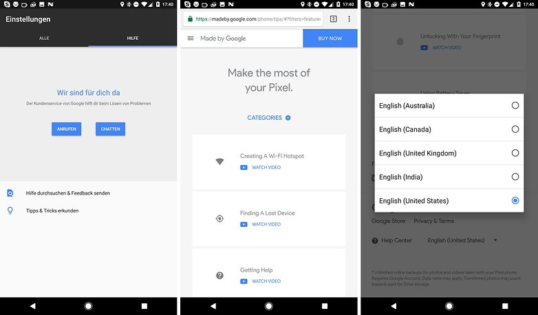 google pixel embedded support